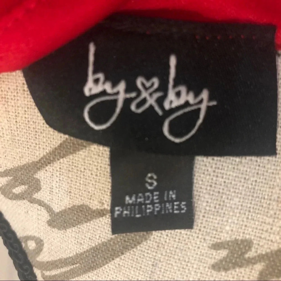 By and by dress /red bell sleeves /sz sm - Picture 3 of 3